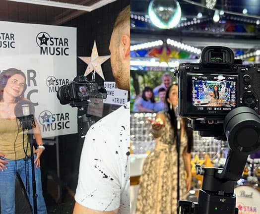 Зйомка відео кліпу в студії звукозапису